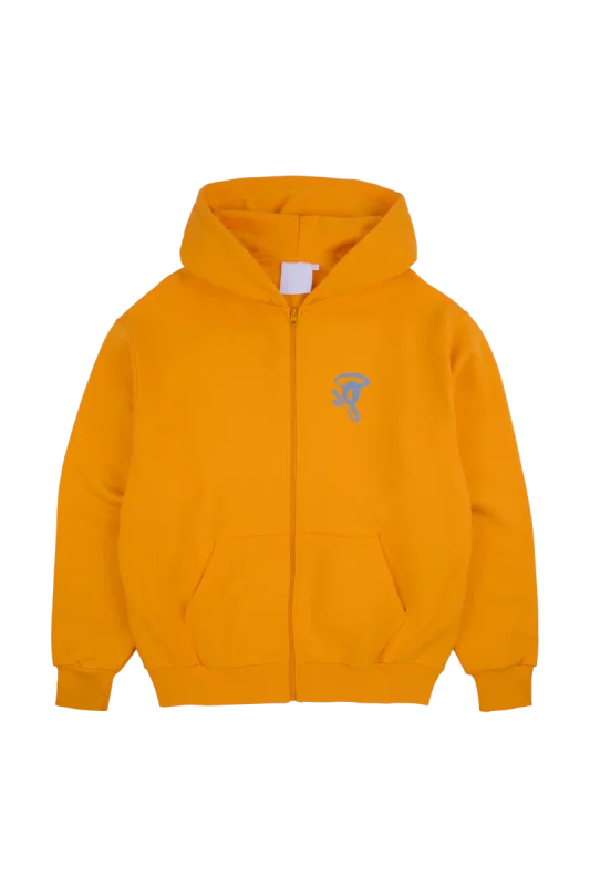 SYNA CIRCLE ZIP HOOD – YELLOW/BLUE