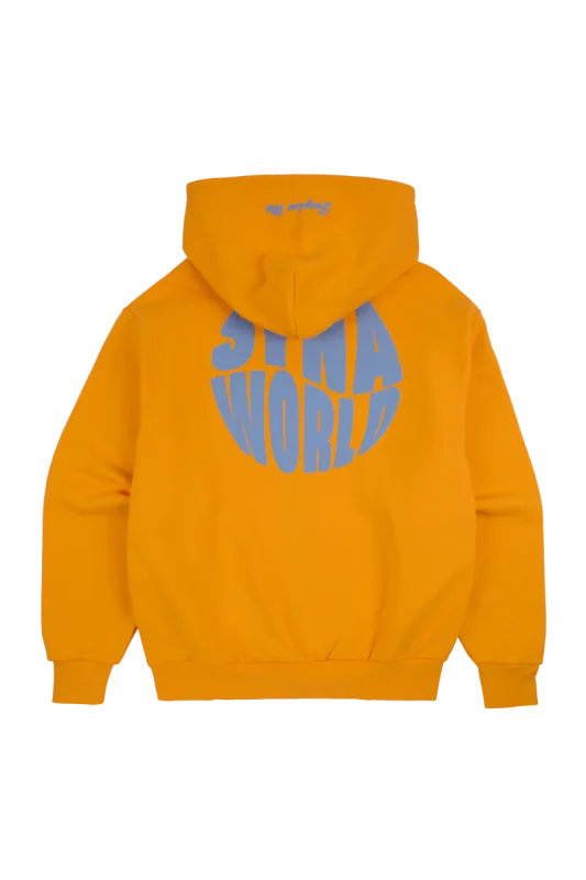 SYNA CIRCLE ZIP HOOD – YELLOW/BLUE