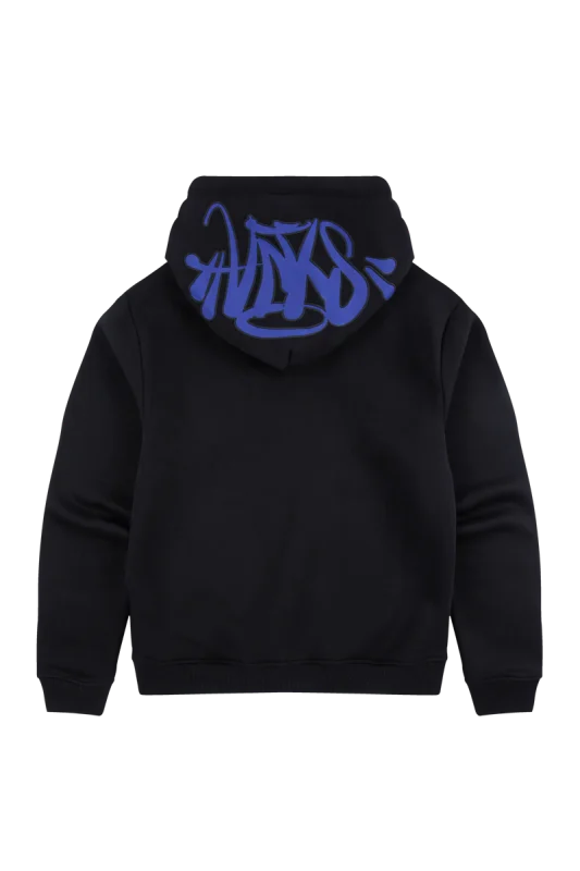 SYNA OG HOOD – BLACK/COBALT BLUE