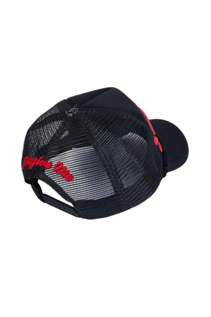 SYNA TRUCKER CAP – BLACK/TOMATO