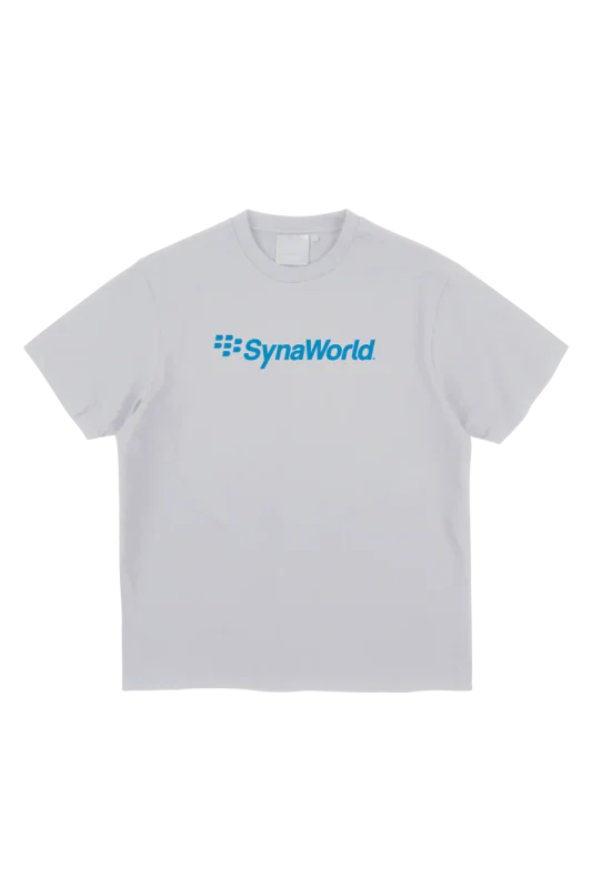 CRACKBERRY PRINTED TEE – WHITE/BLUE