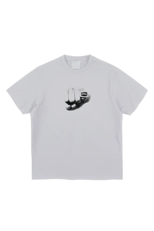 CHAMPIONSHIP RING PRINTED TEE – WHITE/GREY