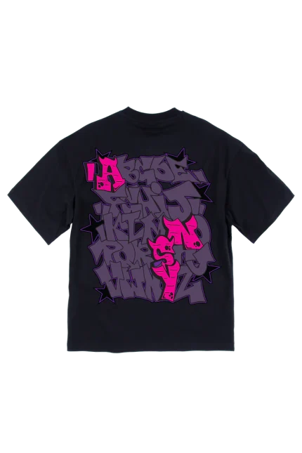 GRAF PRINTED TEE – BLACK/PURPLE