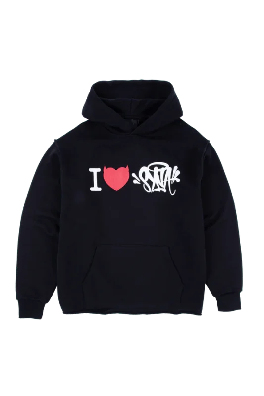 I HEART SYNA HOODY – BLACK