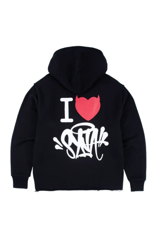I HEART SYNA HOODY – BLACK