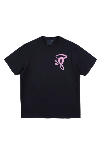 HALO ‘S’ PRINTED LOGO T-SHIRT BLACK/PINK