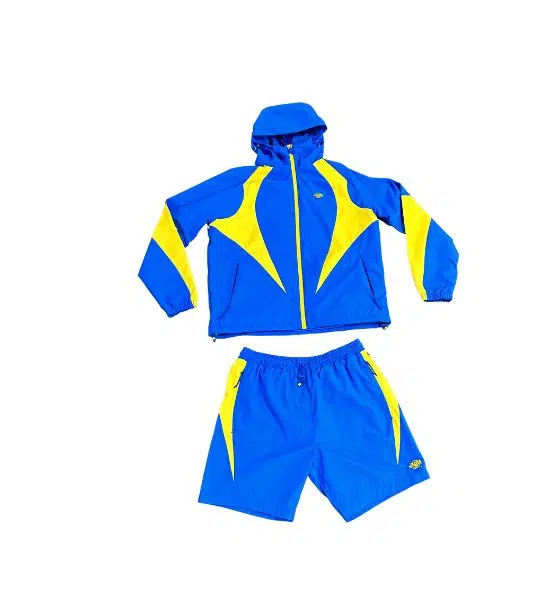 VORTEX WOVEN SHORT TRACKSUIT – BLUE/YELLOW VORTEX WOVEN SHORT TRACKSUIT – BLUE/YELLOW