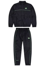 Syna World Shell Tracksuit – Black/Noen Green